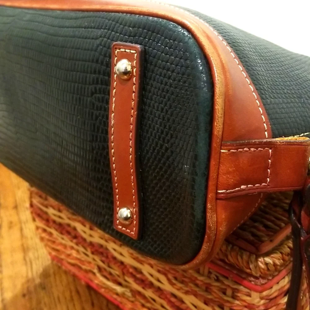 Dooney & Bourke Textured Leather Zip Satchel